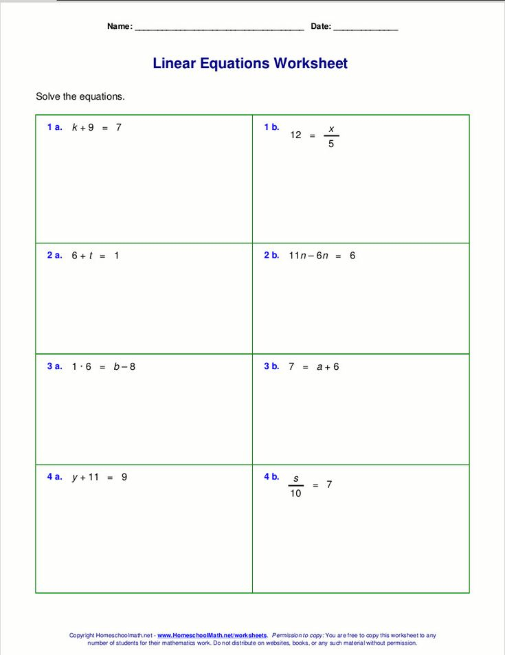 2 Step Equations Worksheet Pre Algebra Worksheets Multi Step