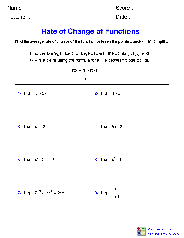 26 Evaluating Functions Worksheet Algebra 2 Answers Worksheet Source 2021