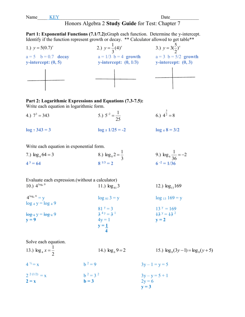 7 1 Practice Graphing Exponential Functions Worksheet Answers