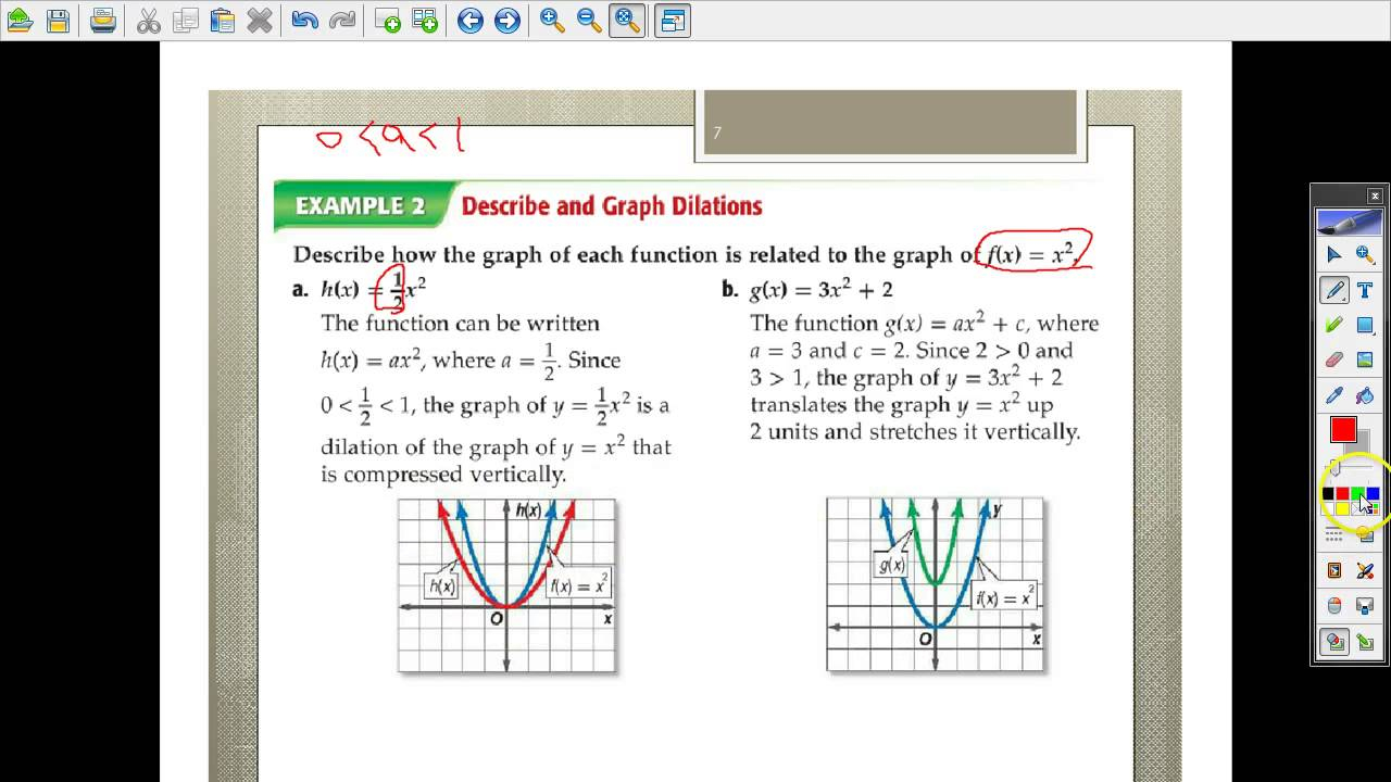 Practice Transformations Of Quadratic Functions Function Worksheets