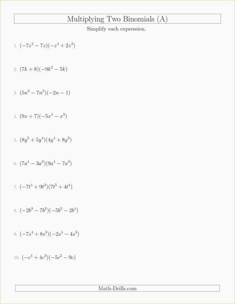 Adding Polynomials Worksheet Pdf Db Excel – Function Worksheets