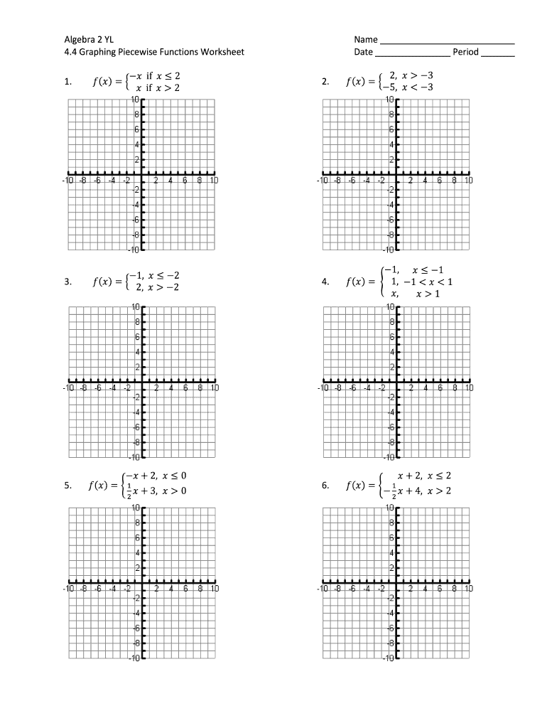 Algebra 2 Piecewise Functions Worksheet Answers Algebra Worksheets 