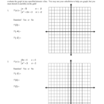 Algebra 2 Sketch The Graph Of Each Function Worksheet Answers Algebra