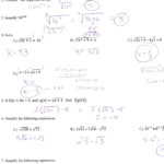 Algebra Review Worksheet Quadratic Functions Answers Algebra