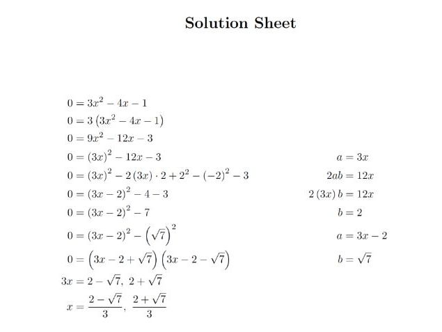 Analytic Geometry Completing The Square Worksheet Livinghealthybulletin