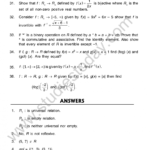 CBSE Class 12 Mathematics Relations And Functions Worksheet Set A