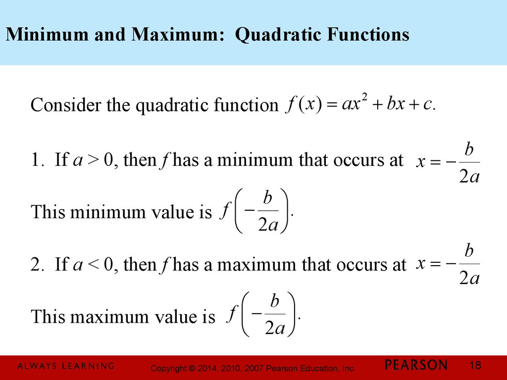 Chapter 3 Polynomial And Rational Functions 3 1 Quadratic Functions 