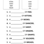 Collective Nouns Worksheet For Middle School Pdf Worksheets Free Download