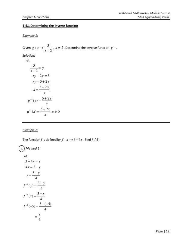 Composite Function Worksheet Answers Chapter 1 Functions In 2020 