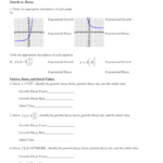 Exponential Growth And Decay Worksheet Algebra 2 Algebra Worksheets