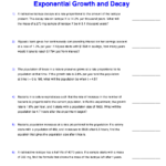 Exponential Growth Worksheet THEBYUMOVIEREVIEW