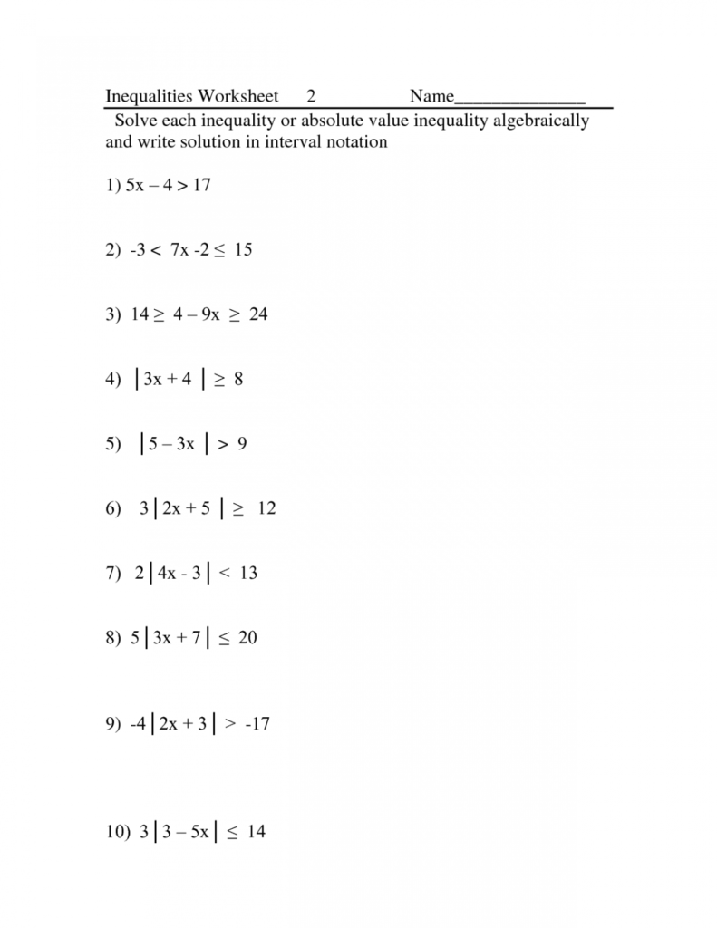 Function Notation Worksheet Kuta Algebra 1 Worksheets Free Download