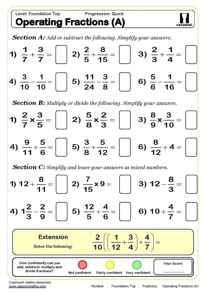 Functional Skills Maths Level 1 Worksheets Math Fractions Worksheets 