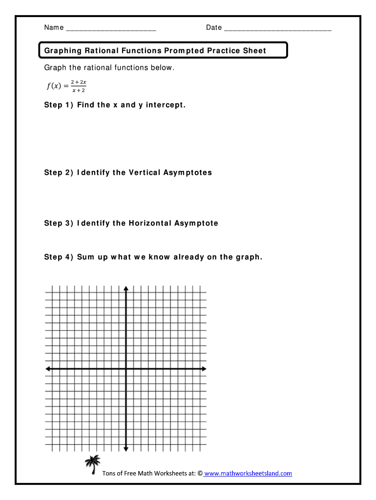 Graphing Rational Functions Practice