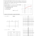 Name Period Date Graphing Radical Functions Worksheet 1