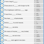 Noun Exercises With Answers Nouns Exercises English Vocabulary
