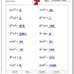 Our Exponents Worksheets Provide Practice That Reinforces The