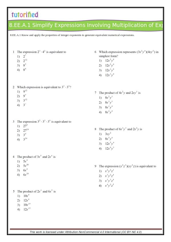 Pre AP Algebra 1 Practice Test PDF Worksheets