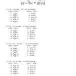 Precalculus Composition Of Functions Worksheet Answers Worksheet