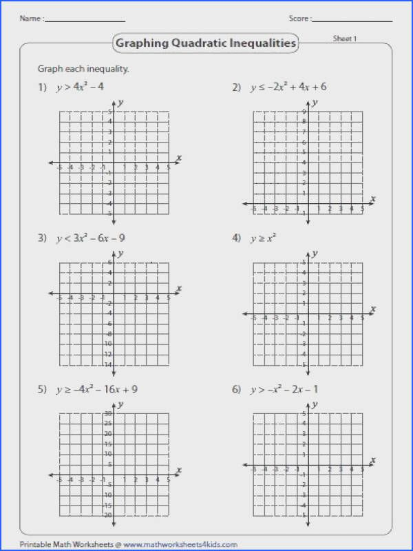 Quadratic Transformation Worksheet Mychaume Quadratics Graphing 