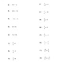 Solve Literal Equations Worksheet 4th Grade Algebra Grade Distributive