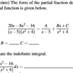 Solved The Form Of The Partial Fraction Decomposition Of Chegg