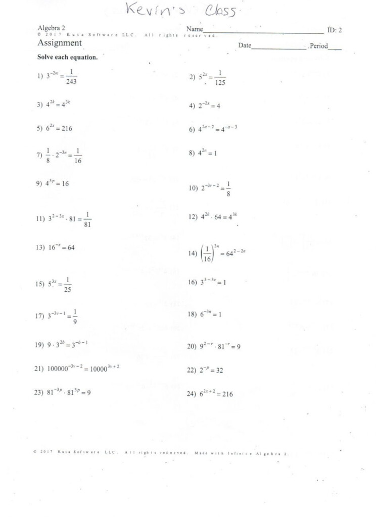 Solving Quadratic Equations By Factoring Worksheet Db excel