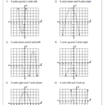 Transformations Of Quadratic Functions Worksheet Multiple Choice