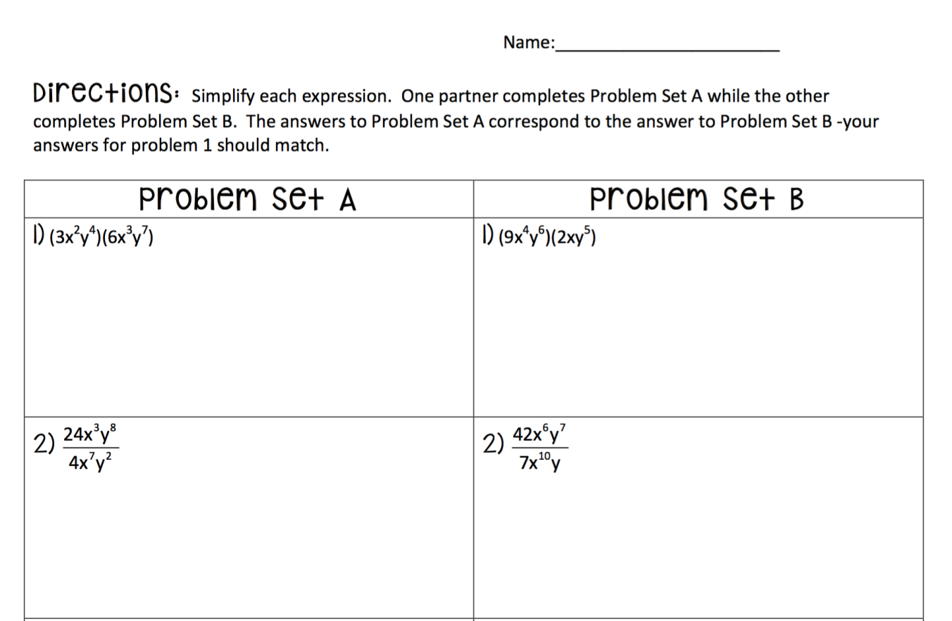 Unit 6 Exponents And Exponential Functions Worksheet Answers Function