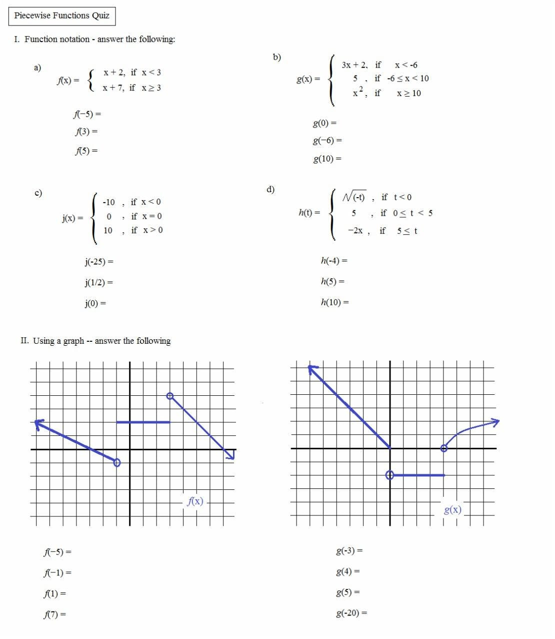 Noun Functions Worksheet With Answers