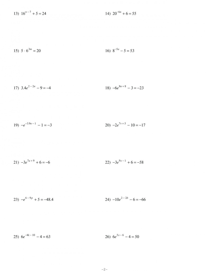 Writing Exponential Functions From Tables Worksheet Writing