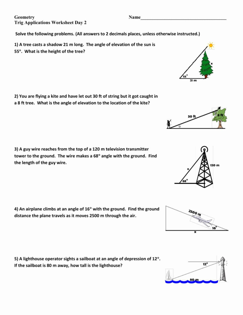 50 Right Triangle Trigonometry Worksheet Answers In 2020 Right 