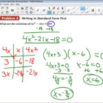 Algebra 1 Lesson 9 4 Factoring To Solve Quadratic Equations YouTube