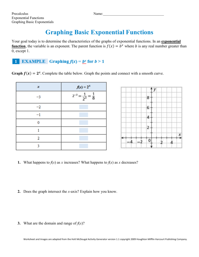 Algebra 2 Exponential Functions Worksheet Answers Algebra Worksheets 