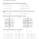 Algebra 2 Wkst 3 5 3 7 Linear Equations In Slope Intercept Form