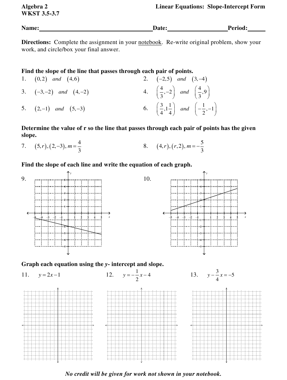 Linear Functions Review Worksheet Pdf – Function Worksheets