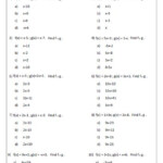 Answer Key Algebra 2 Composition Of Functions Worksheet Answers