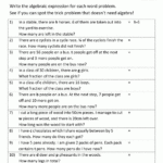 Basic Algebra Worksheets