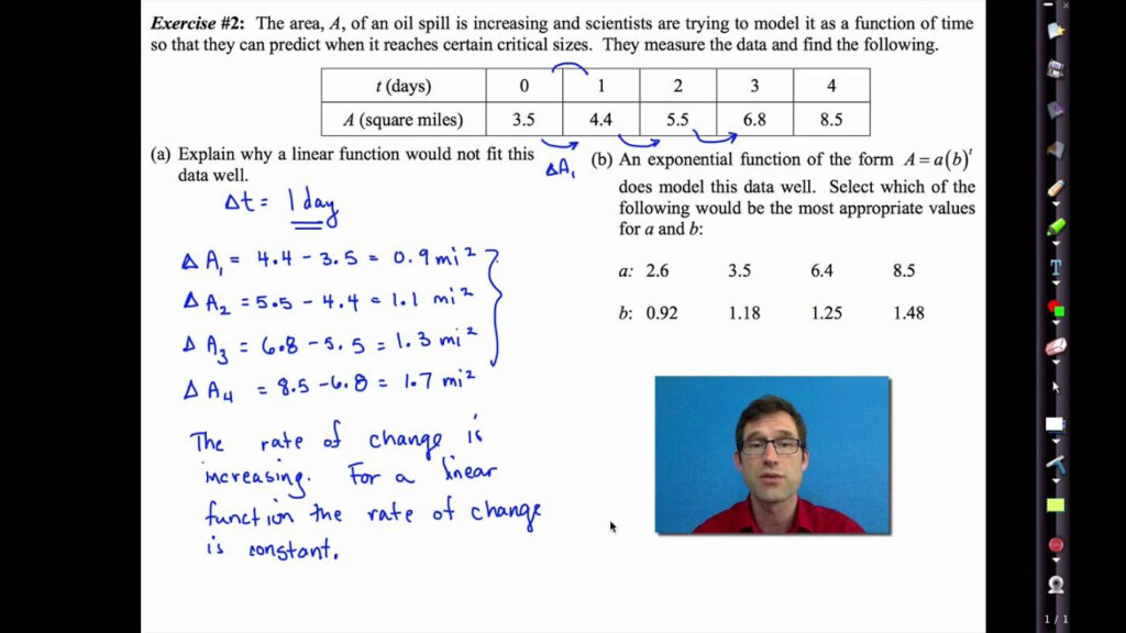 Common Core Algebra I Unit 11 Lesson 4 Another Look At Linear And 