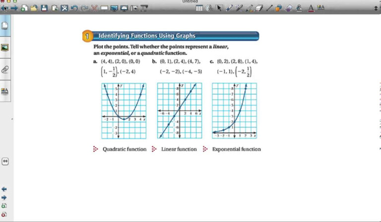 Practice Identifying Linear Quadratic And Exponential Functions Worksheet Answers