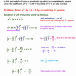 Completing The Square Practice Worksheet Beautiful 9 4 Solving