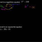 Converting Exponential Equations To Logarithmic Equations College