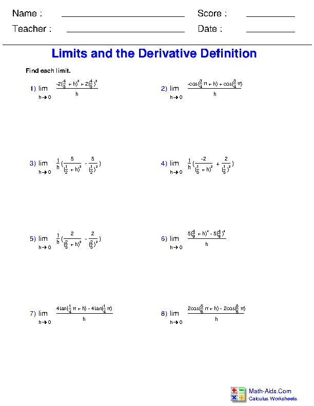 Derivative Practice Worksheet 33 Derivative Worksheet With Solutions 