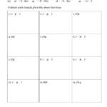 Function Notation And Operations Worksheet Printable Pdf Download