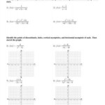 Graphing Rational Functions Worksheet Rational Function Worksheets