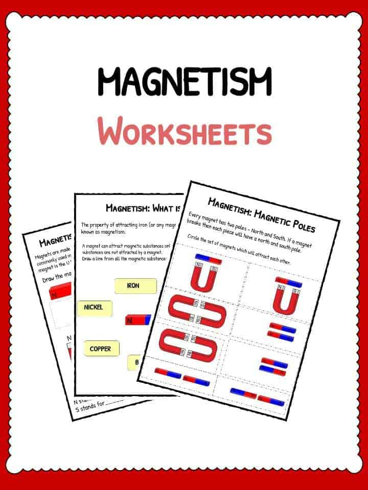 Magnetism Worksheets PDF Lesson Study Sheets