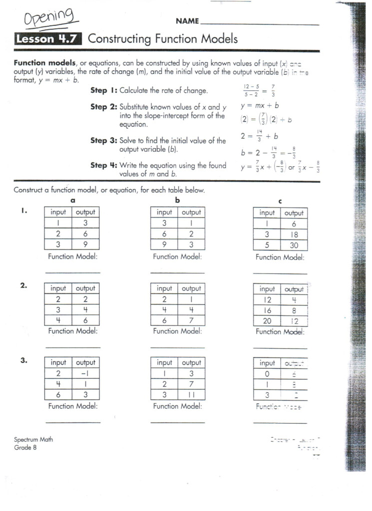 Math Worksheets Mrs Gomez