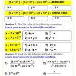 Operations With Scientific Notation Worksheet Powers Math Worksheets In