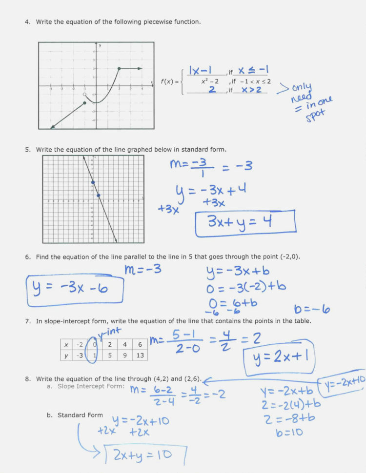 Practice Worksheet Graphing Quadratic Functions In Vertex Form Answer 