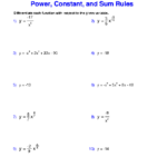 Printable Derivative Practice Worksheet Differentiation Chain Rule